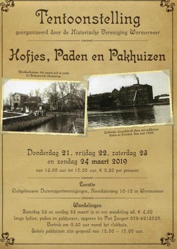 2019 - Tentoonstelling Hofjes Paden en Pakhuizen