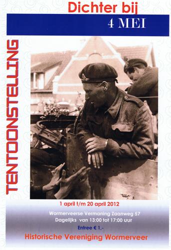 2012 - Tentoonstelling dichter bij 4 mei